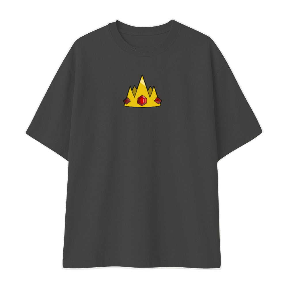 Remera oversize negra personalizada fondo blanco