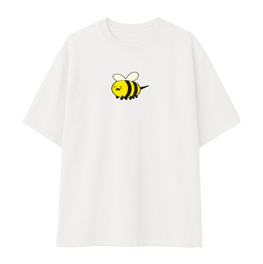 Remera oversize blanca personalizada fondo blanco