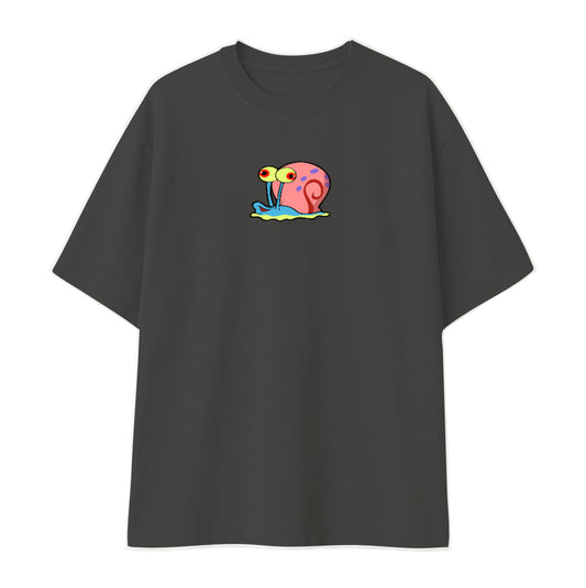 Remera oversize negra personalizada fondo blanco