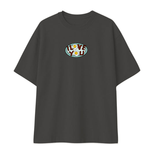 Remera oversize negra personalizada fondo blanco