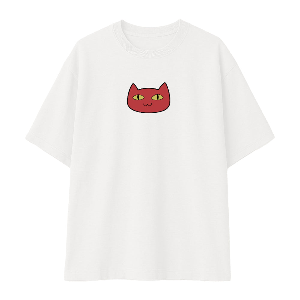 Remera oversize blanca personalizada fondo blanco