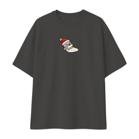 Remera oversize negra personalizada fondo blanco