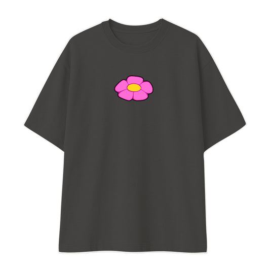 Remera oversize negra personalizada fondo blanco