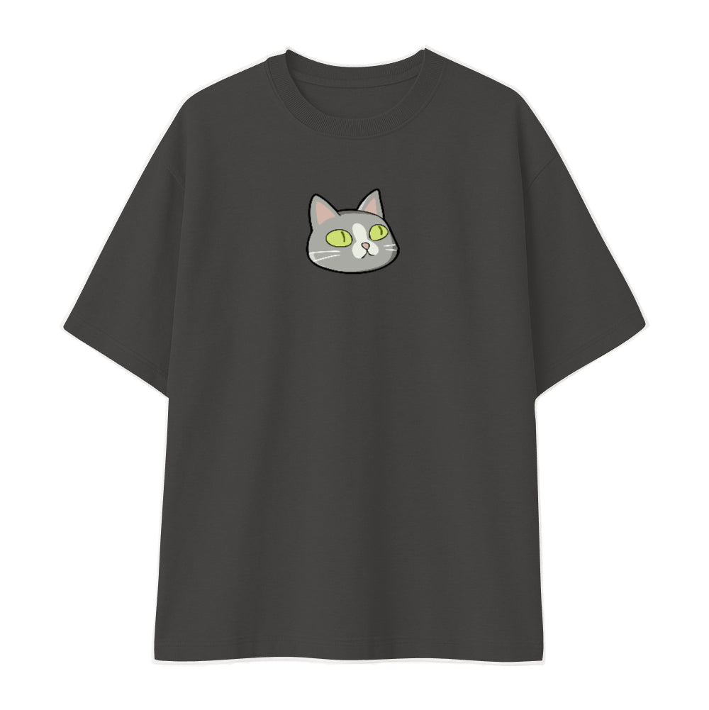 Remera oversize negra personalizada fondo blanco