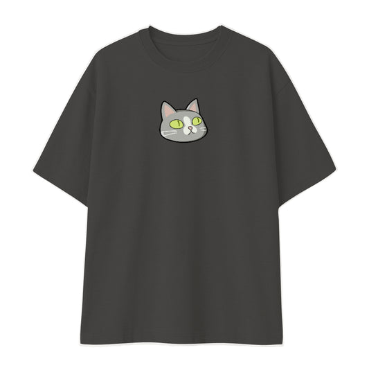 Remera oversize negra personalizada fondo blanco